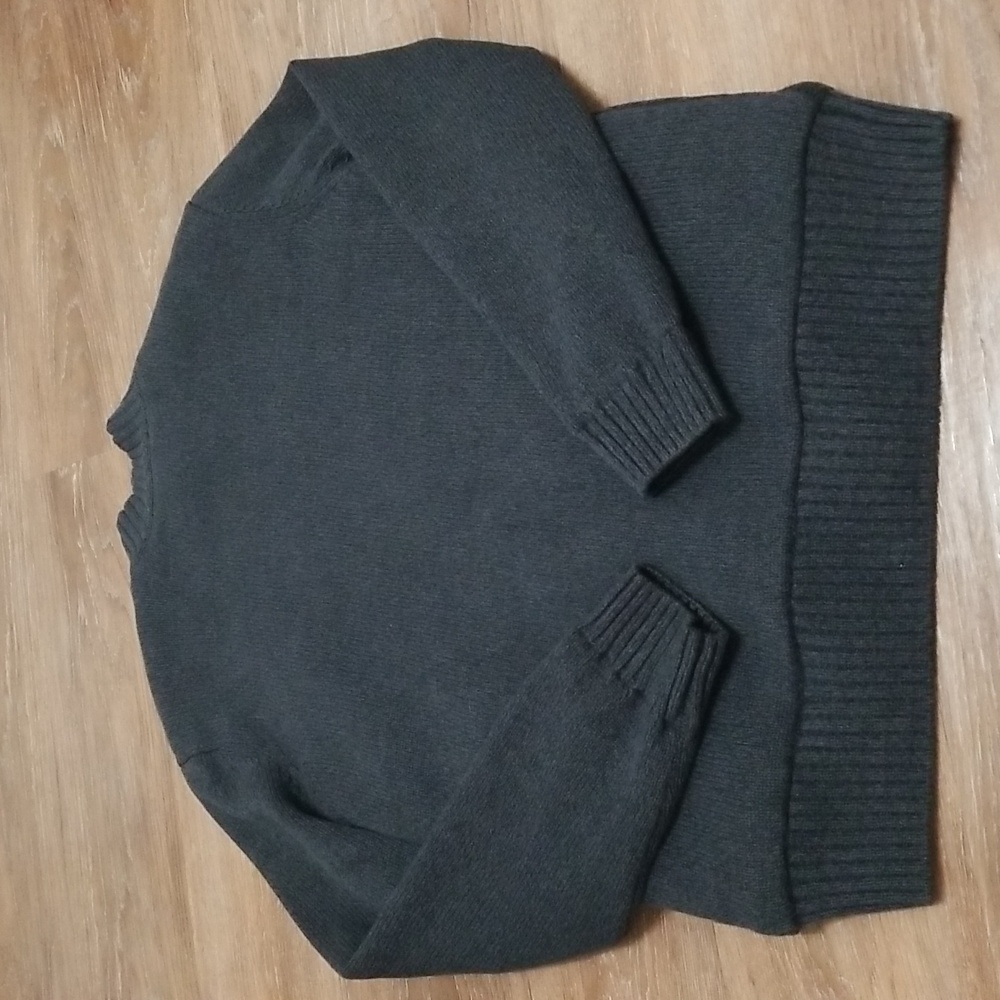 (M) IKE BEHAR Fleece Lined Cable Knit 100% Cotton Knit Sweater Eclectic Grandpa - Picture 9 of 9